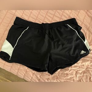 adidas Black and White Women's Athletic Shorts